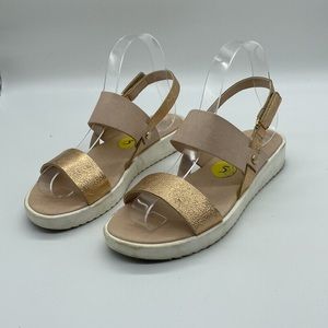 Giulia Palai Strappy Sandals Slingback Rose Gold Womens Size 5